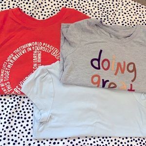 Bundle 3 pack toddler girls tees